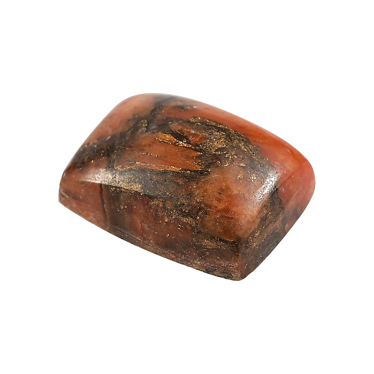 Mojave Orange Turquoise (Cush 8x6 mm) 1.20 ctw Loose Gemstone image number 2