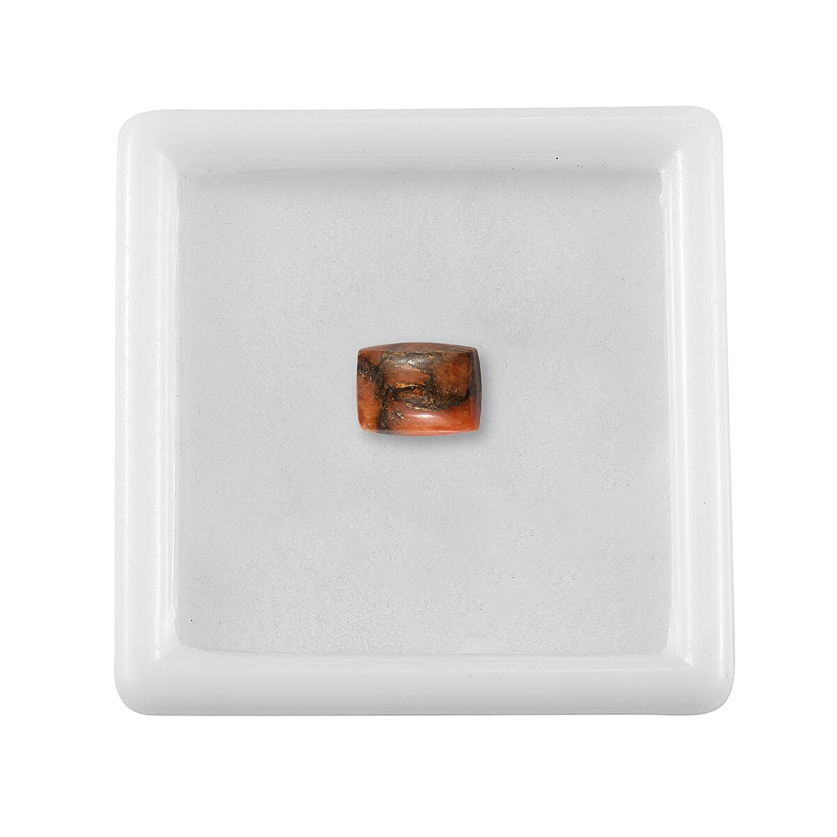 Mojave Orange Turquoise (Cush 8x6 mm) 1.20 ctw Loose Gemstone image number 3