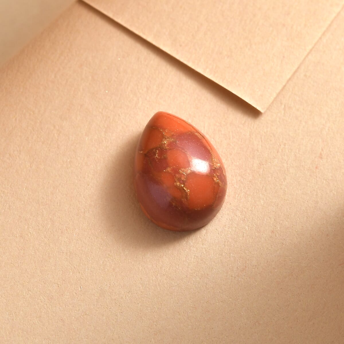 Mojave Orange Turquoise (Pear 8x6 mm) 1.06 ctw image number 1