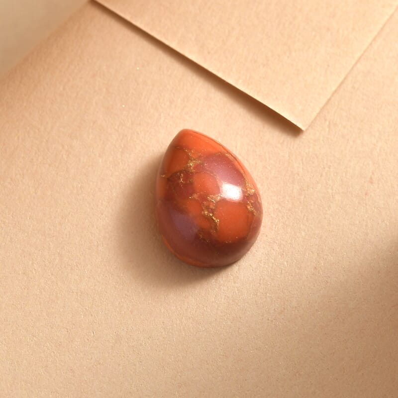 Mojave Orange Turquoise (Pear 8x6 mm) 1.06 ctw Loose Gemstone