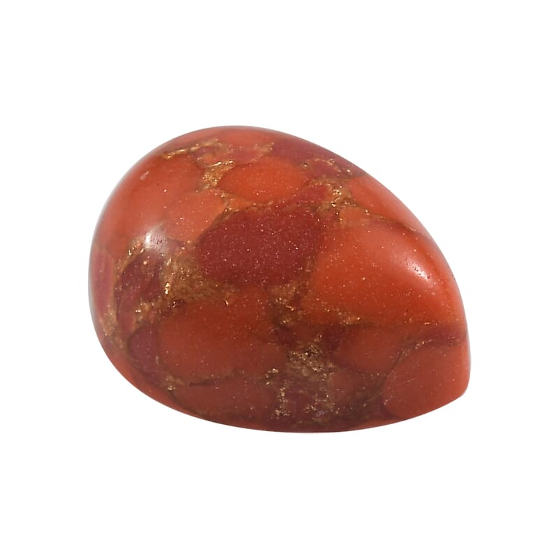 Mojave Orange Turquoise (Pear 8x6 mm) 1.06 ctw Loose Gemstone