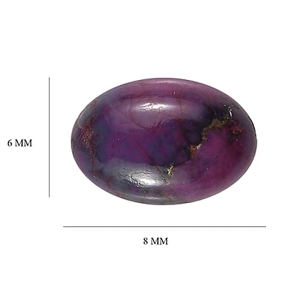 Mojave Purple Turquoise (Ovl 9x6 mm) 1.16 ctw Loose Gemstone