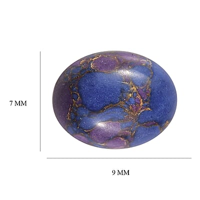 Mojave Purple Turquoise (Ovl 9x7 mm) 1.60 ctw Loose Gemstone