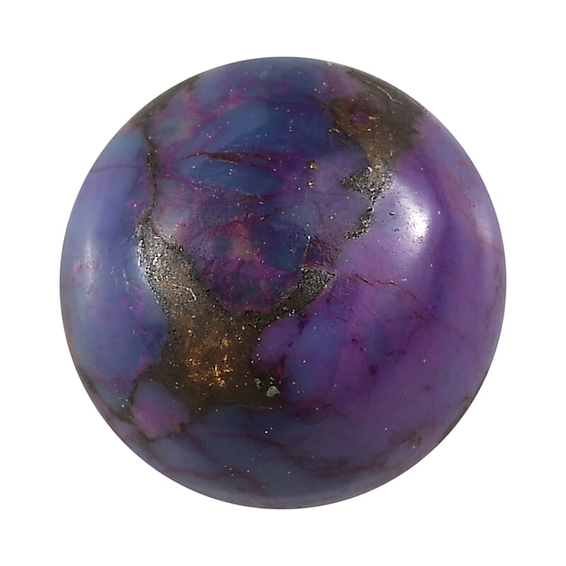 Mojave Purple Turquoise (Rnd 7 mm) 1.40 ctw Loose Gemstone