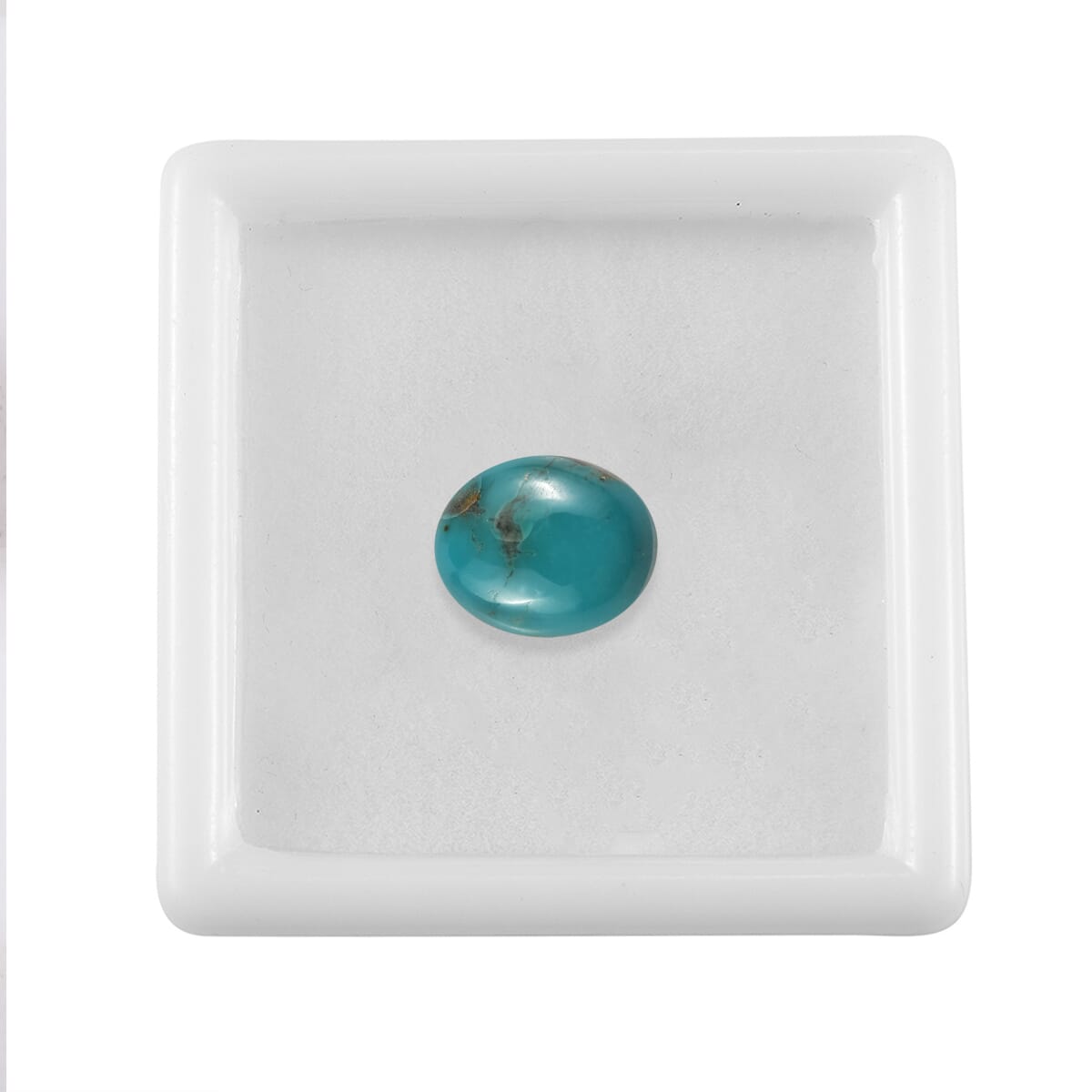 AA Sierra Nevada Turquoise (Ovl 11x9 mm) 2.90 ctw Loose Gemstone image number 3