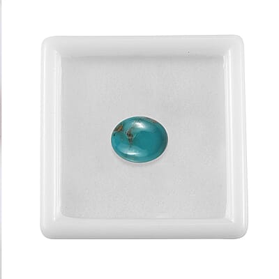 AA Sierra Nevada Turquoise (Ovl 11x9 mm) 2.90 ctw Loose Gemstone