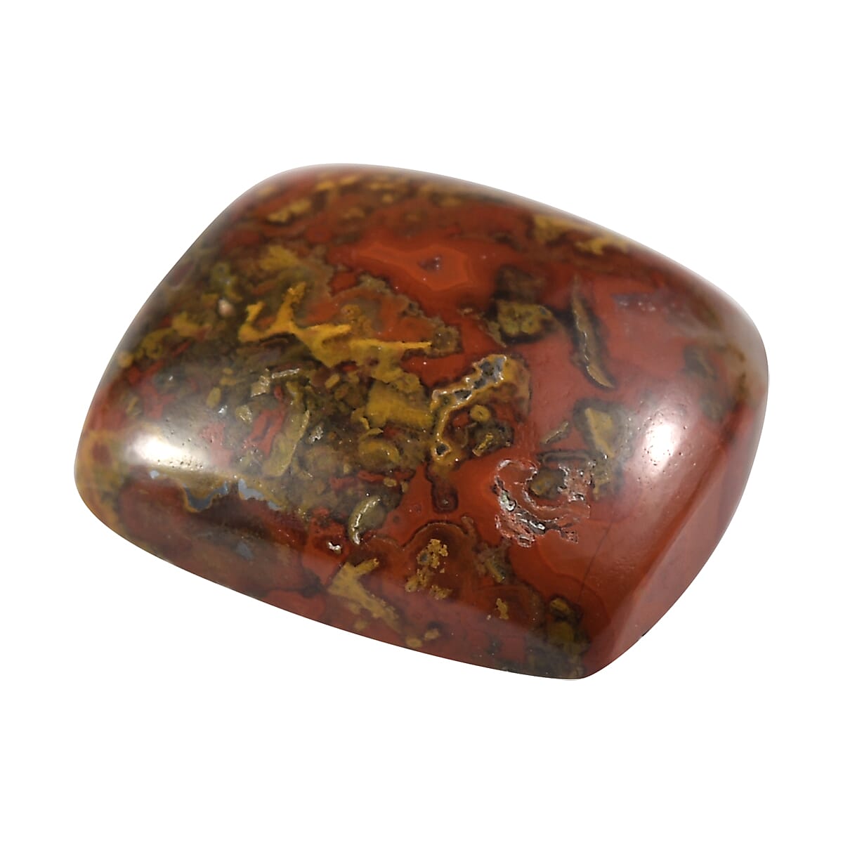 Slice Agate (Cush 12x10 mm) 3.80 ctw Loose Gemstone image number 2
