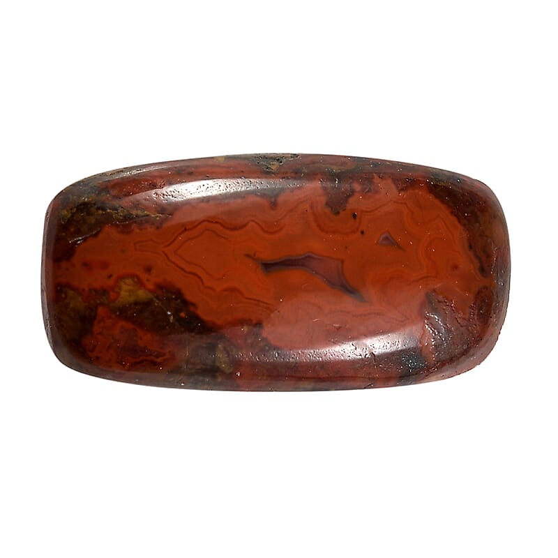Slice Agate (Cush 12x6 mm) 1.78 ctw Loose Gemstone