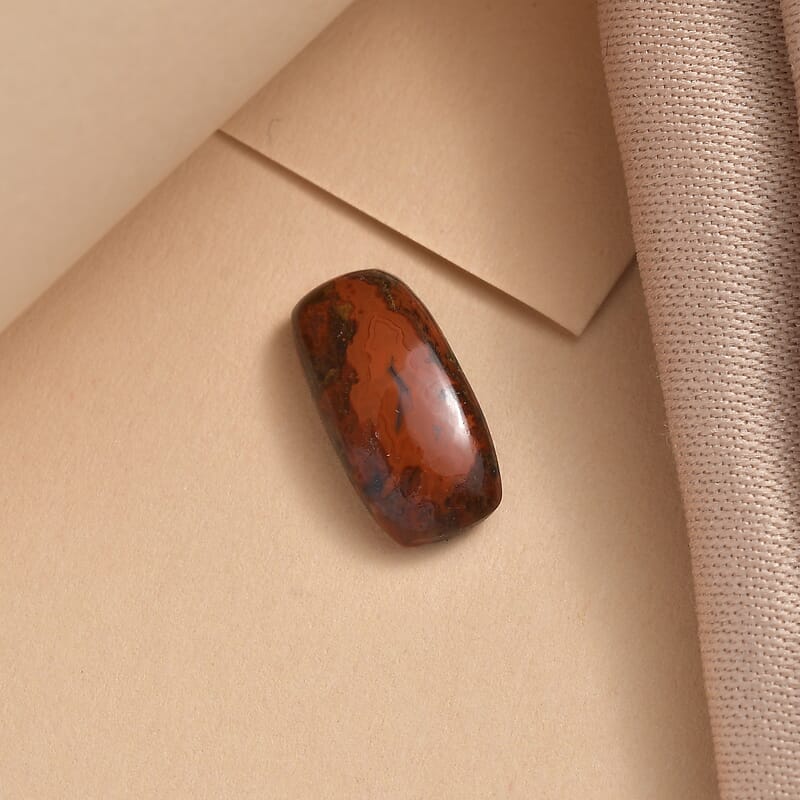Slice Agate (Cush 12x6 mm) 1.78 ctw Loose Gemstone