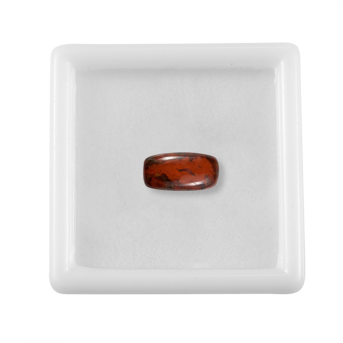 Slice Agate (Cush 12x6 mm) 1.78 ctw Loose Gemstone image number 3