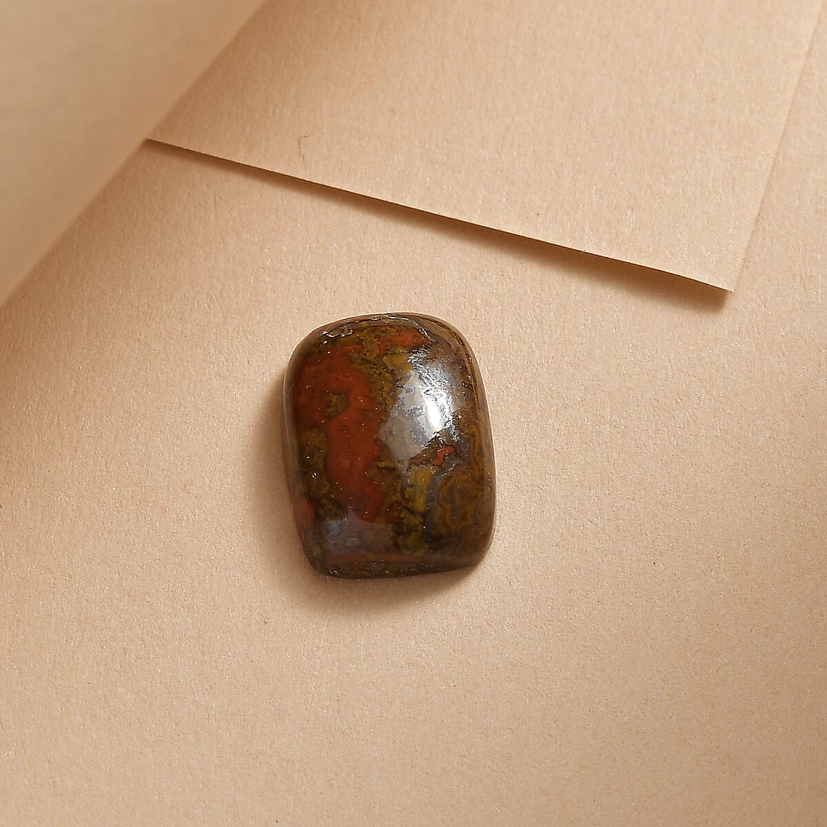 Slice Agate (Cush 9x7 mm) 1.70 ctw Loose Gemstone image number 1
