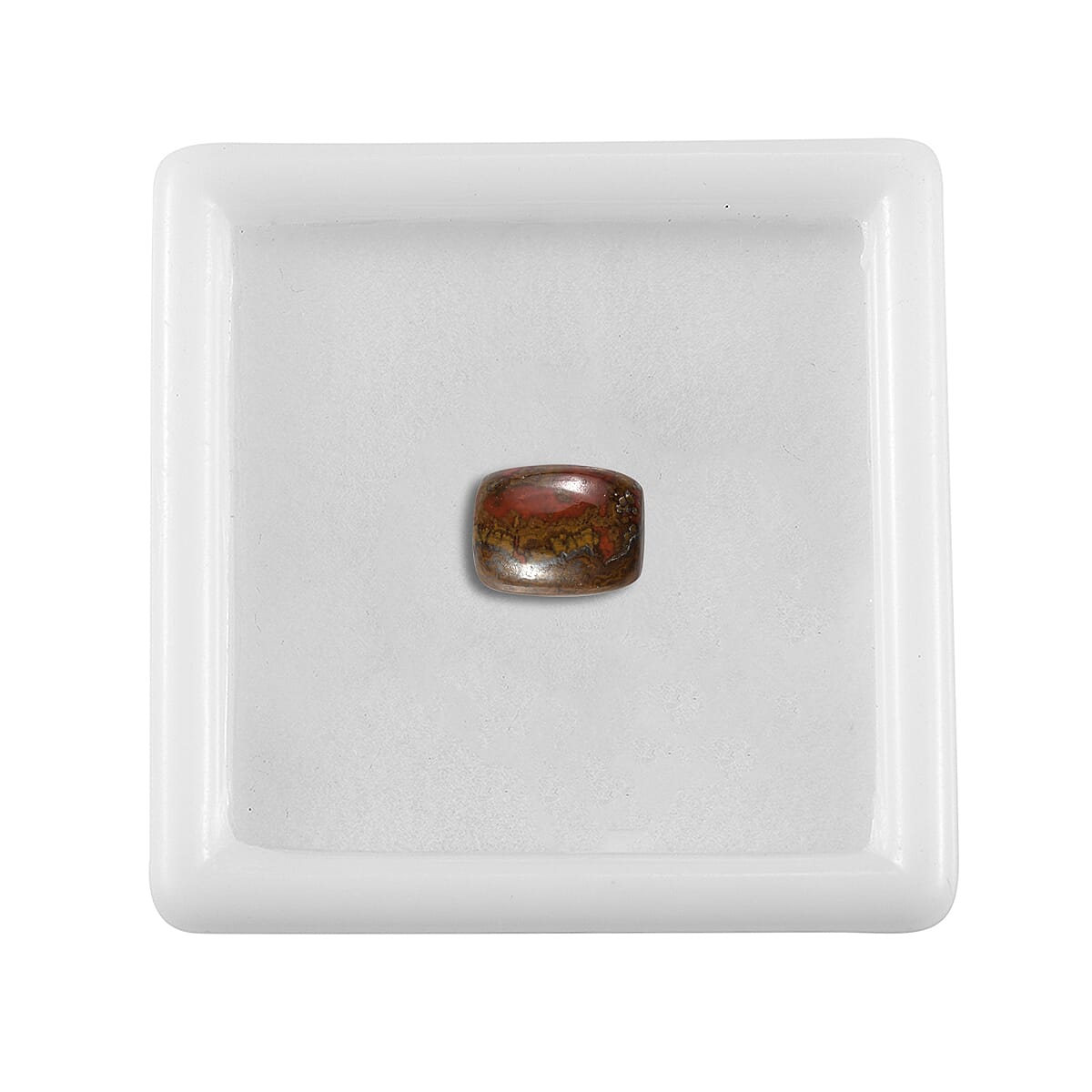 Slice Agate (Cush 9x7 mm) 1.70 ctw Loose Gemstone image number 3