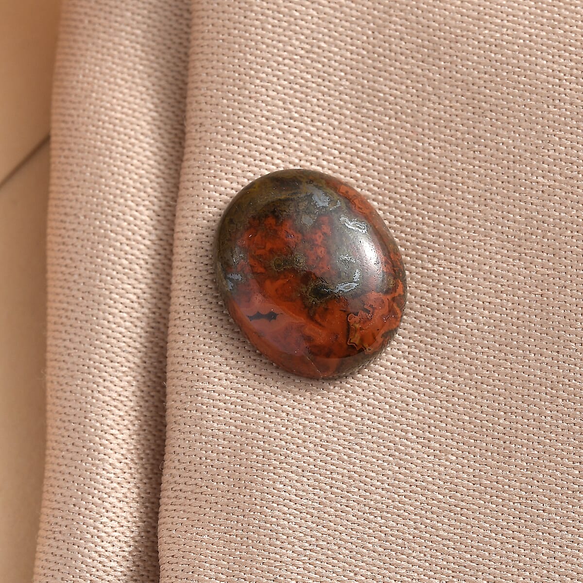 Slice Agate (Ovl 11x9 mm) 2.70 ctw Loose Gemstone image number 1