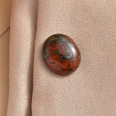 Slice Agate (Ovl 11x9 mm) 2.70 ctw Loose Gemstone
