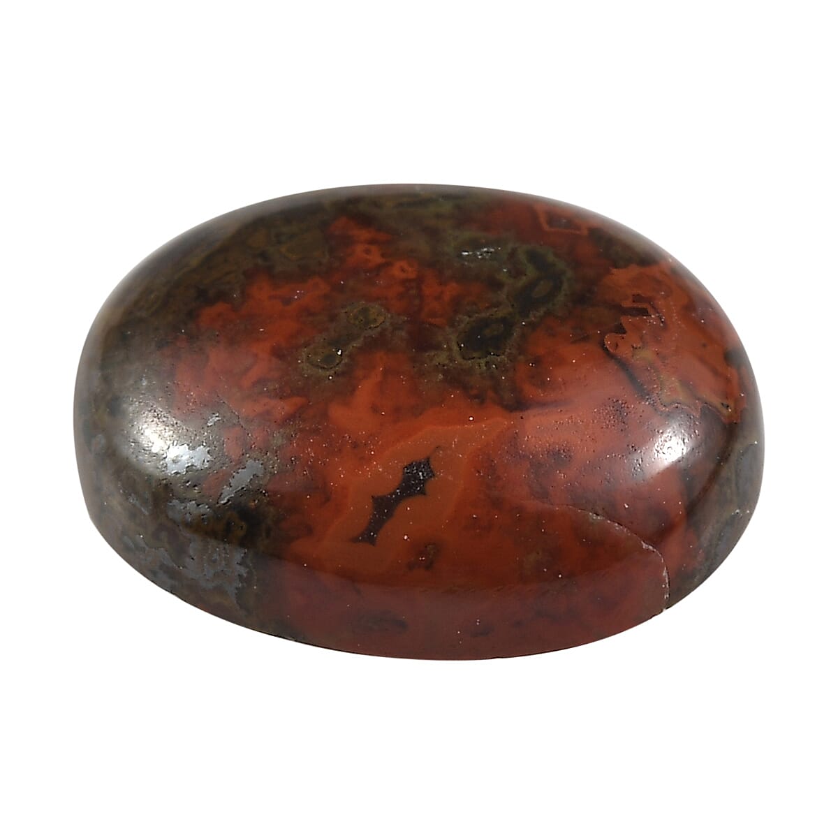 Slice Agate (Ovl 11x9 mm) 2.70 ctw Loose Gemstone image number 2