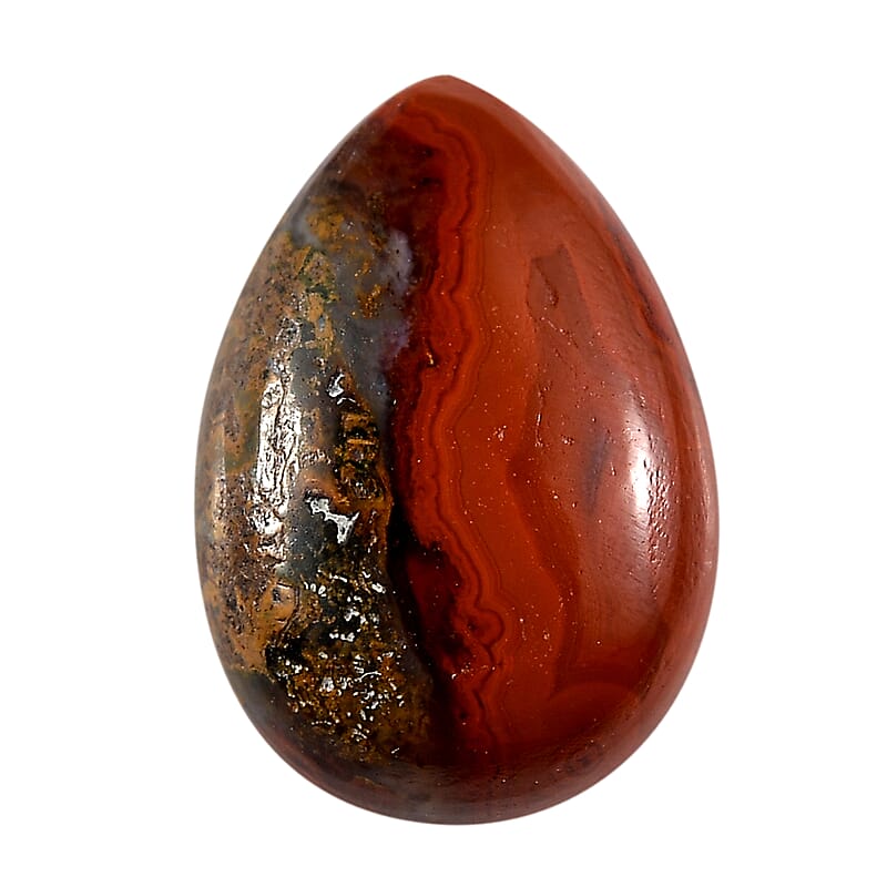 Slice Agate (Pear 10x7 mm) 1.50 ctw Loose Gemstone