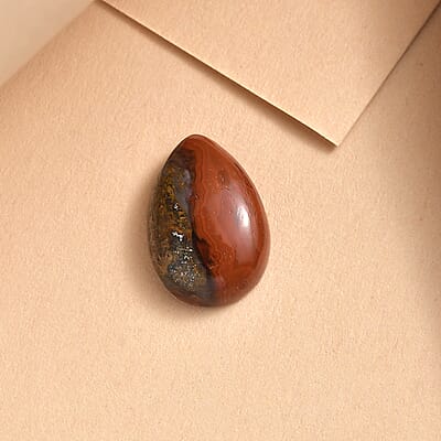 Slice Agate (Pear 10x7 mm) 1.50 ctw Loose Gemstone