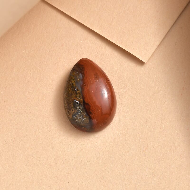 Slice Agate (Pear 10x7 mm) 1.50 ctw Loose Gemstone