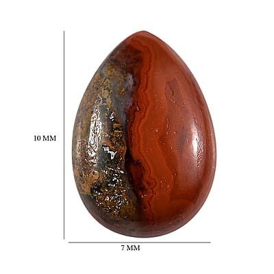 Slice Agate (Pear 10x7 mm) 1.50 ctw Loose Gemstone
