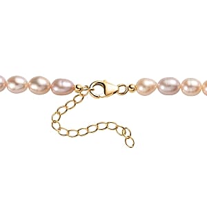 Multi Color Freshwater Pearl 130.00 ctw Necklace in Vermeil YG Over Sterling Silver 18 Inches
