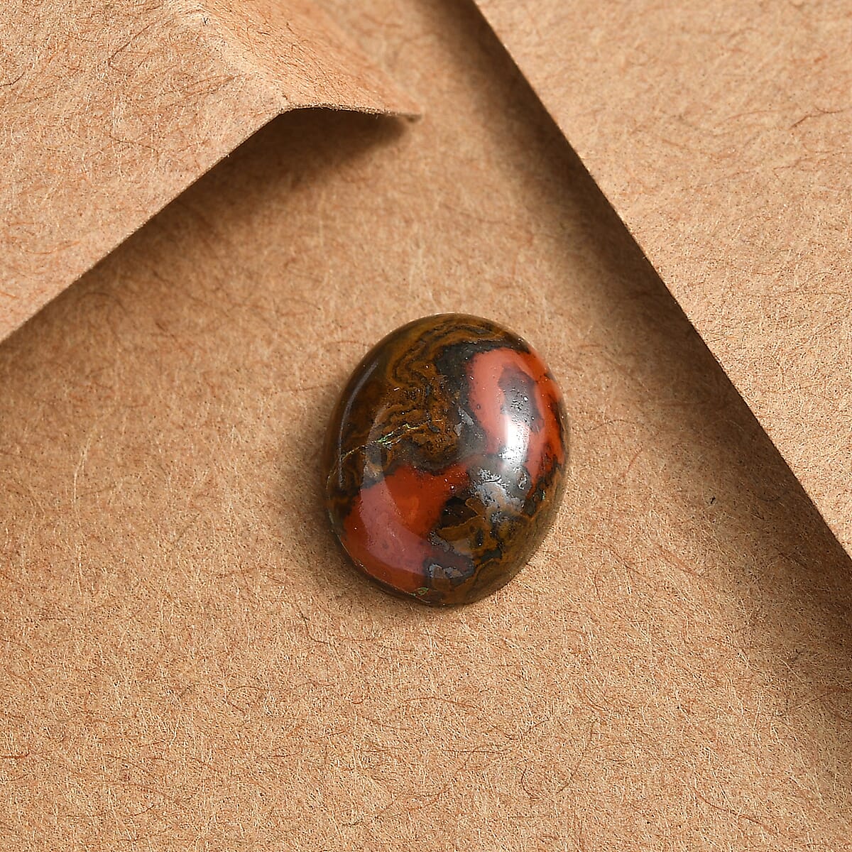 Slice Agate (Oval 10x8 mm) 4.10 ctw Loose Gemstone image number 1