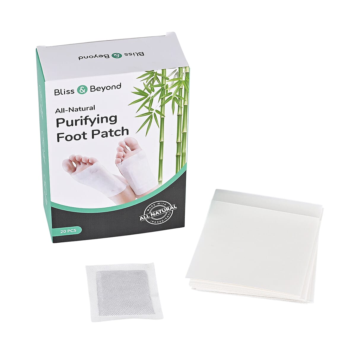Livmore Set of 20pcs Deep Cleansing Foot Patch - White image number 0