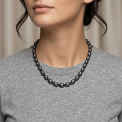 Mother Of Pearl Necklace in Sterling Silver (18 Inches)