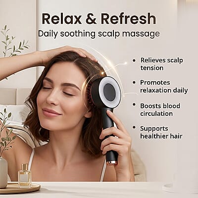 Livmore Grey Vibration Massage Comb