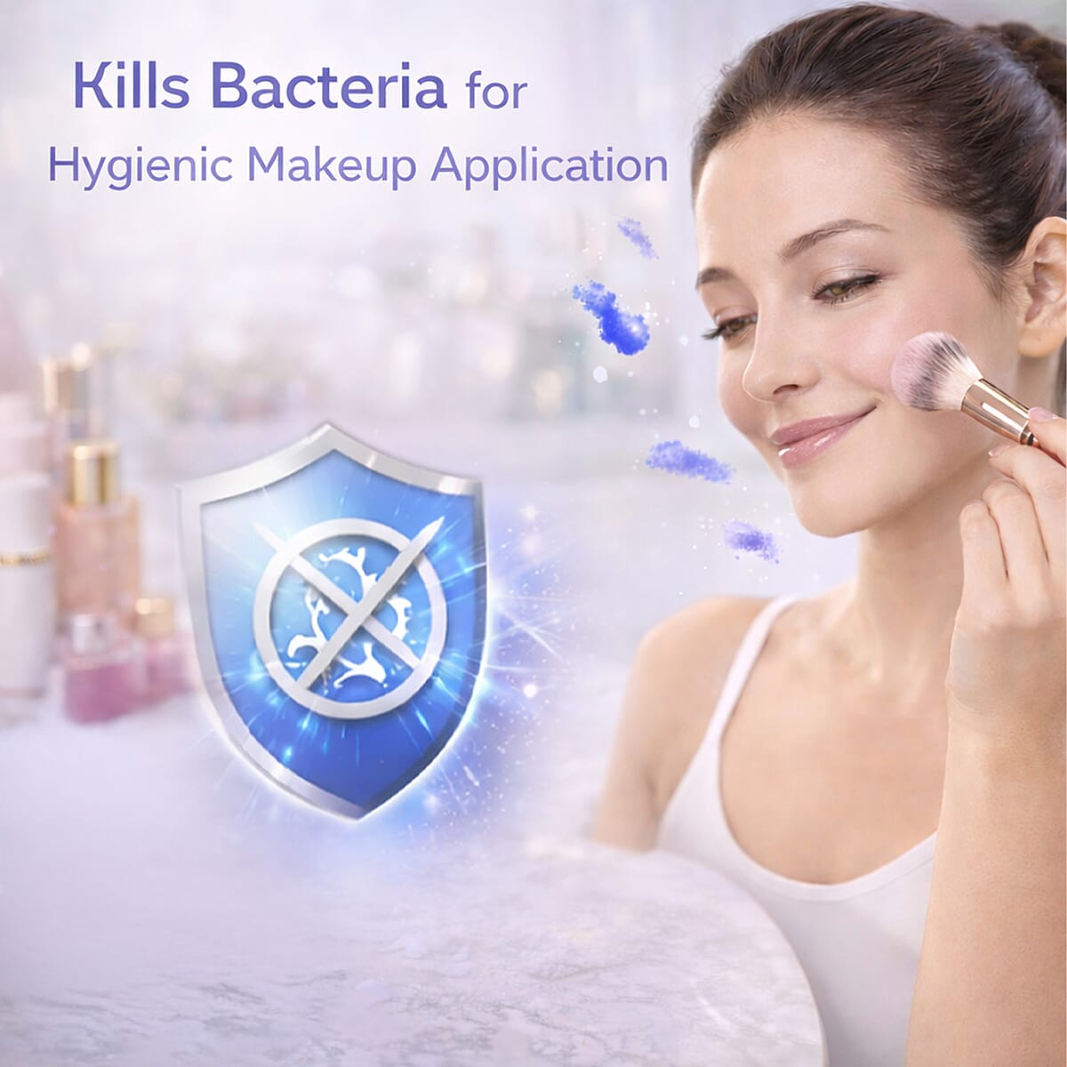 Livmore Makeup Brush Cleaner Machine- White image number 6