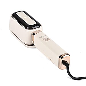 Livmore White Compact Handheld Steamer with Dual Adjustable Steam Modes and 60ml Water Tank (1000W, 100-120V, 220-240V, 50/60Hz)