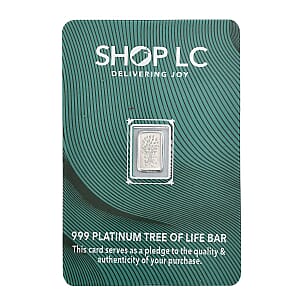 999 Platinum Tree of Life Bar 1 Grams