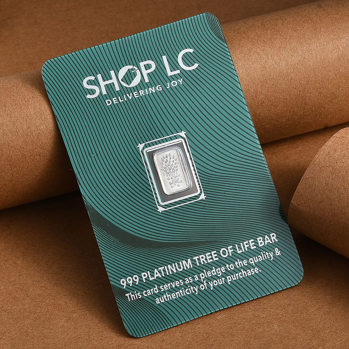 999 Platinum Tree of Life Bar 1 Grams image number 1