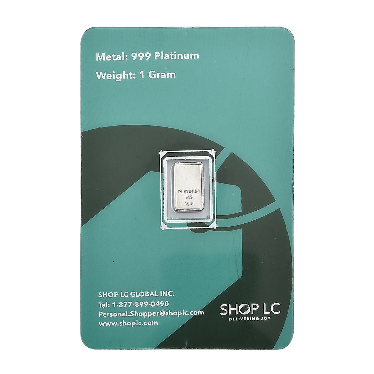 999 Platinum Tree of Life Bar 1 Grams image number 3
