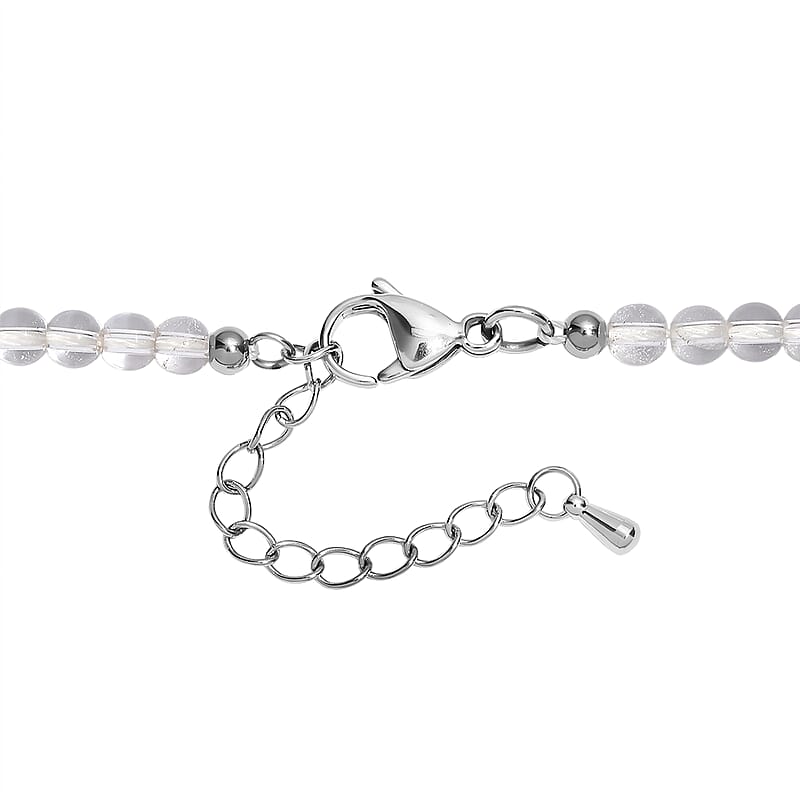 Crystal Necklace in Stainless Steel 18 Inches