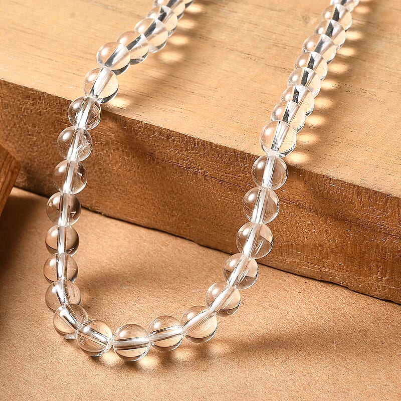 Crystal Necklace in Stainless Steel 18 Inches