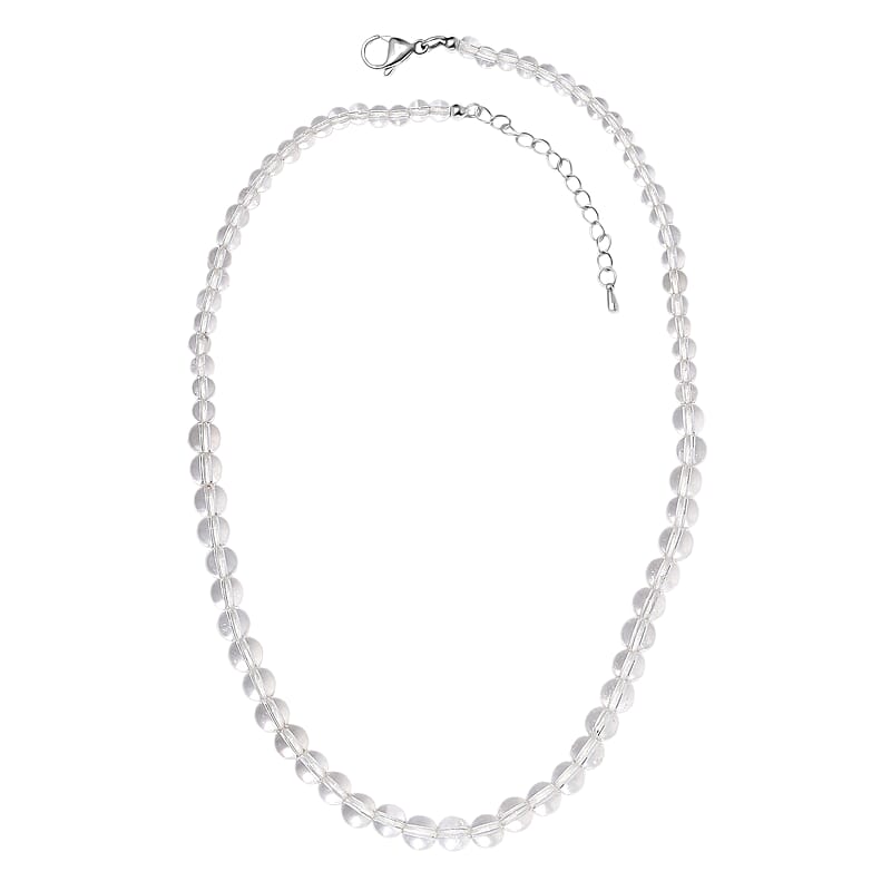 Crystal Necklace in Stainless Steel 18 Inches