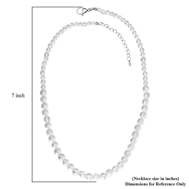 Crystal Necklace in Stainless Steel 18 Inches