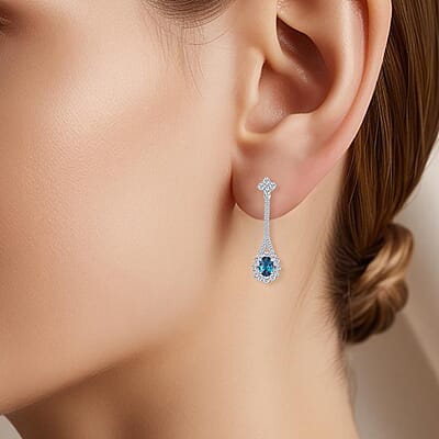 Chairman Collection Certified & Appraised Rhapsody 950 Platinum AAAA Alexandrite, Diamond (E-F, VS) Earrings (7.12 g) 5.50 ctw