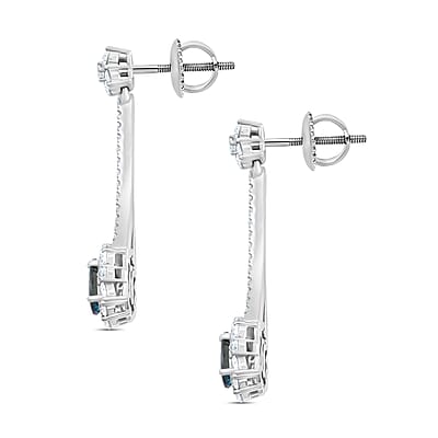 Chairman Collection Certified & Appraised Rhapsody 950 Platinum AAAA Alexandrite, Diamond (E-F, VS) Earrings (7.12 g) 5.50 ctw