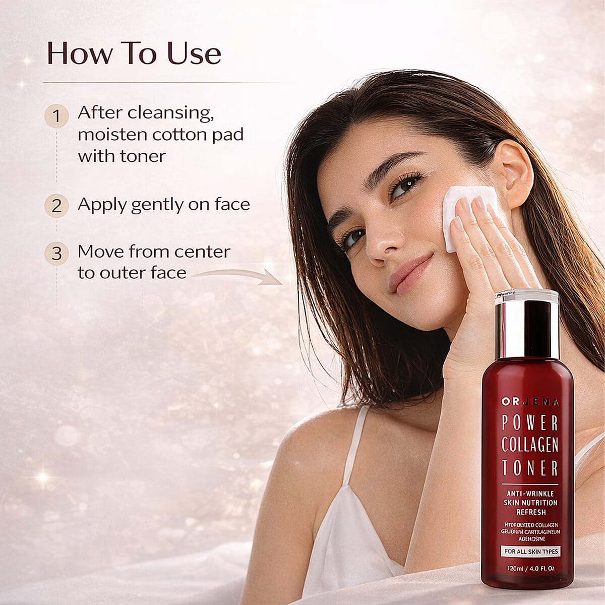 Orjena Power Collagen Toner for Anti-Wrinkle (4.08oz) image number 4