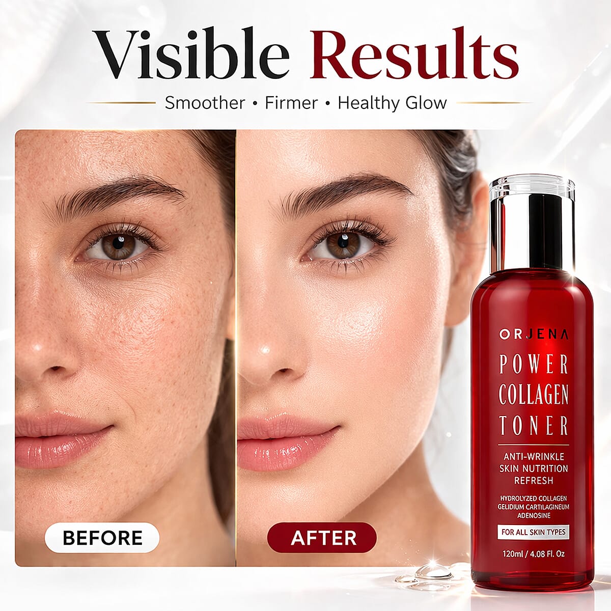 Orjena Power Collagen Toner for Anti-Wrinkle (4.08oz) image number 5