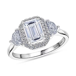 IGI Certified Luxuriant Lab Grown Diamond E-F VS 2.00 ctw Art Deco Ring in 950 Platinum (Size 6.0) 5.75 Grams