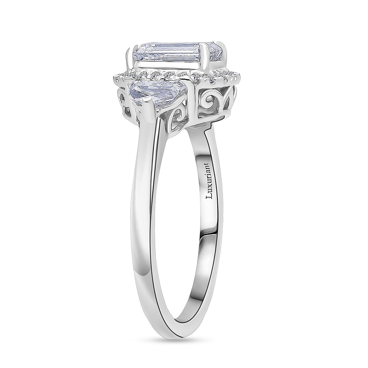 IGI Certified Luxuriant Lab Grown Diamond E-F VS 2.00 ctw Ring in 950 Platinum (Size 8.0) 5.75 Grams image number 2
