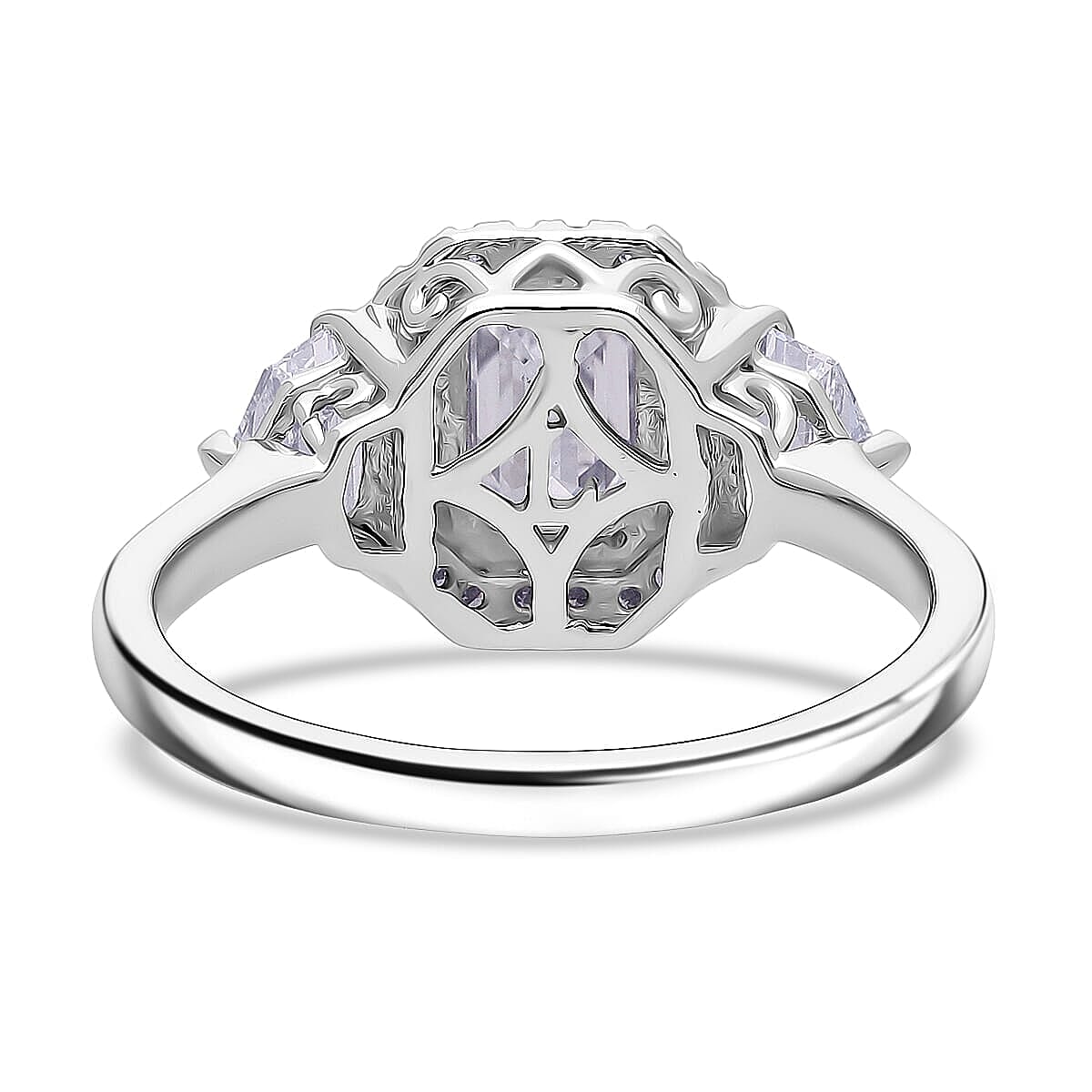 IGI Certified Luxuriant Lab Grown Diamond E-F VS 2.00 ctw Ring in 950 Platinum (Size 8.0) 5.75 Grams image number 3