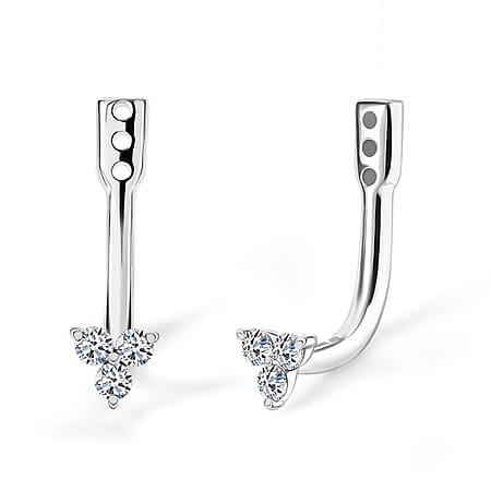 Rhodium Over Sterling Silver / Trinity Jacket - Product card gallery slide 1 (10178193391929)