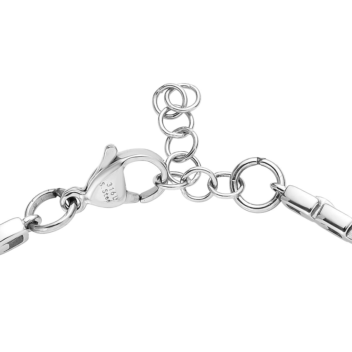 EverTrue Hebei Peridot 3.25 ctw Bracelet in Stainless Stee (7.00 In)  image number 3