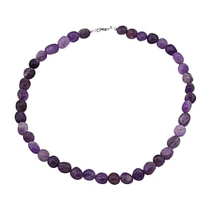 Bi-Color Amethyst 284.00 ctw Necklace 18 Inches in Sterling Silver