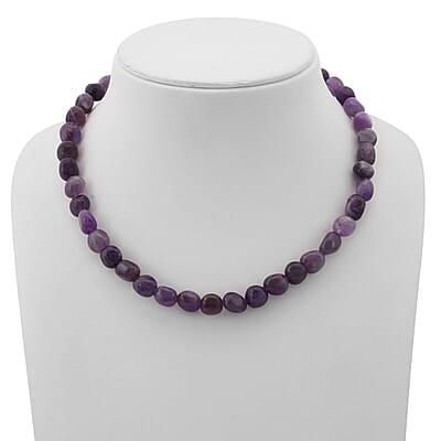 Bi-Color Amethyst 284.00 ctw Necklace 18 Inches in Sterling Silver