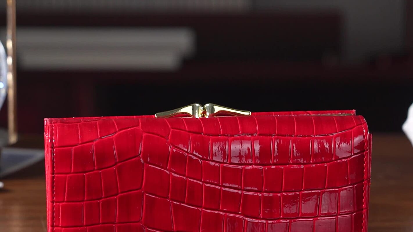 Tamsy Wine Faux Leather Wallet