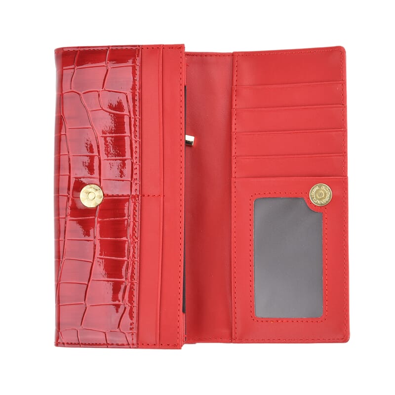 Tamsy Wine Faux Leather Wallet